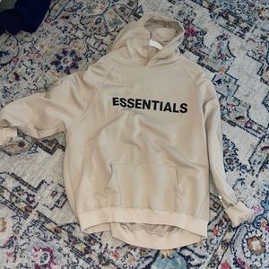 Essentials hoodie tan